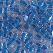 Cubes Miyuki 4 mm SB4-238 - Crystal Blue Lined x10g