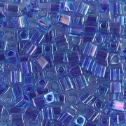 Cubes Miyuki 4 mm SB4-353 - Cobalt Lined Sapphire AB x10g