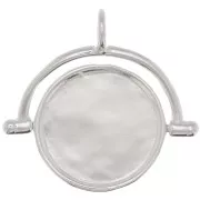 Pendentif réversible 20x21 mm - Argent 925 x1