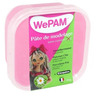 Pâte de modelage sans cuisson WePam Rose Dragée x145gr