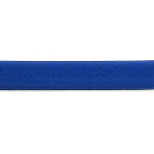 Lacet cuir reconstitué double-face 3 mm Bleu x1m