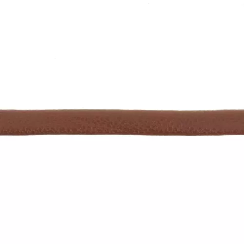 Lacet cuir reconstitué double-face 3 mm Marron x1m