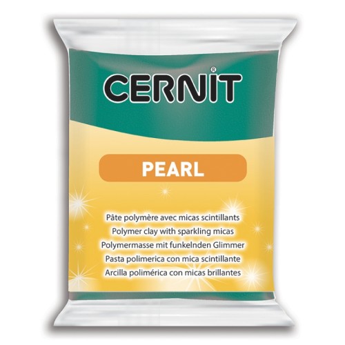 Pâte Cernit Pearl - Vert (n°600) x56gr