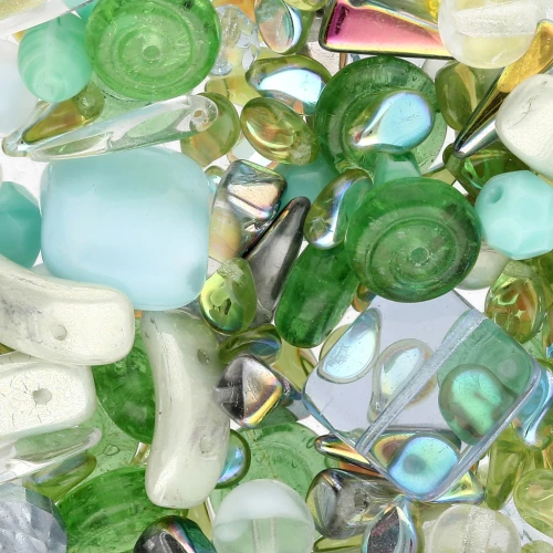 Assortiment de perles de bohème - Water Empire x50g