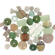 Assortiment de perles de bohème - Jade x50g