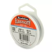 Fil élastique Elasticity 0.5 mm - Argenté satin x25m