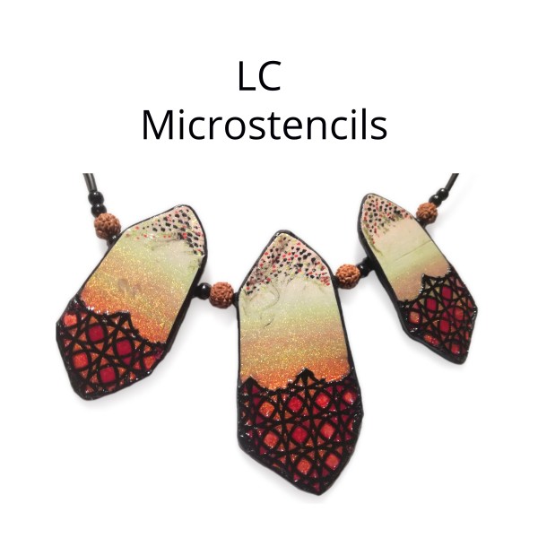 Micro Stencil Lucy Clays Tools Set 1 Perles & Co