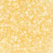 Perles rocailles Preciosa 11/0 2 mm - Pearl Pastel Lining - Yellow x20g