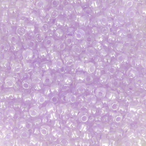 Perles rocailles Preciosa  11/0 2 mm - Pearl Pastel Lining - Violet Sfinx x20g
