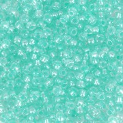 Perles rocailles Preciosa 11/0 2 mm - Pearl Pastel Lining - Green x20g