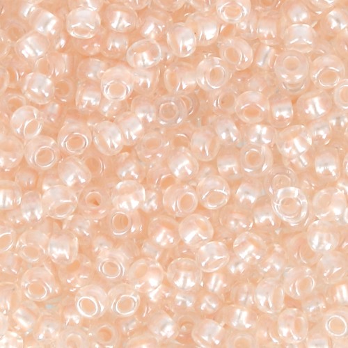Perles rocailles Preciosa  11/0 2 mm - Pearl Pastel Lining - Salmon Sfinx x20g