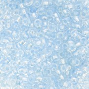 Perles rocailles Preciosa 11/0 2 mm - Pearl Pastel Lining - Blue x20g