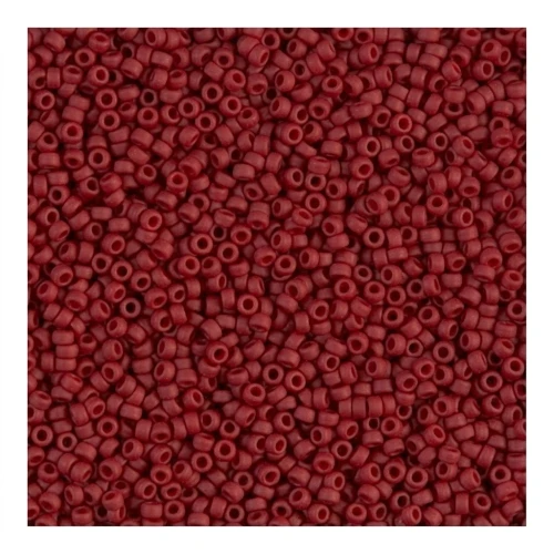 Rocaille Miyuki 15/0 2040 - Mat Metallic Brick Red x8g