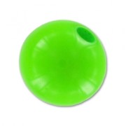 Perle en résine opaque 8 mm Vert Fluo x1