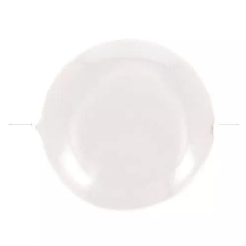 Perle nacre palet rond - 14 mm - Blanc nacré x1