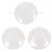 Perle nacre palet rond - 14 mm - Blanc nacré x1