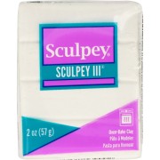 Pâte Sculpey III 57 gr - White Glitter (n°539)|raw }}