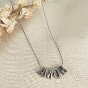 Perle lettre alphabet 8x5 mm - G - Acier inoxydable 304 x1