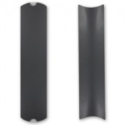 Berlingot en carton 25x6,5x2 cm Noir brillant x1