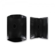 Berlingot en carton  7x7,5x2,3 cm Noir x1|raw }}