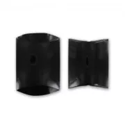 Berlingot en carton  7x7,5x2,3 cm Noir x1