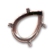 Serti griffe pour cabochon PureCrystal 4320 14x10 mm - Cuivré vieilli x1|raw }}