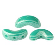 Arcos® par Puca® 5x10 mm - Opaque Green Turquoise Luster x10g|raw }}