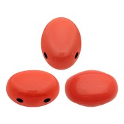 Perles en verre Samos® par Puca® 7x5 mm - Opaque Light Coral x10g