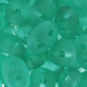 SuperDuo 2,5x5 mm Emerald Mat x10g