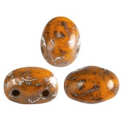 Perles en verre Samos® par Puca® 7x5 mm - Opaque Hyacinth New Picasso x10g