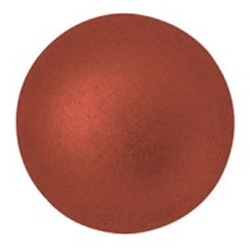 Cabochon rond en verre par Puca® 14 mm - Red Copper Mat x1