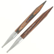 Pointes d'aiguilles à tricoter interchangeables en bois Prym - 10 mm - Naturel x2