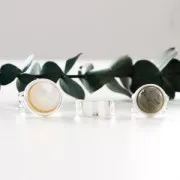 Bague ajustable pour cabochon 15 mm - Doré à l'or fin x1