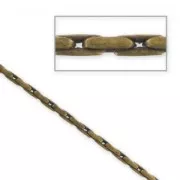 Chaîne maille paloma 1,3 mm bronze x1m