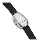 Fermoir aimanté 16x10 mm pour lacet 5 mm - Placage Argent fin vieilli x1