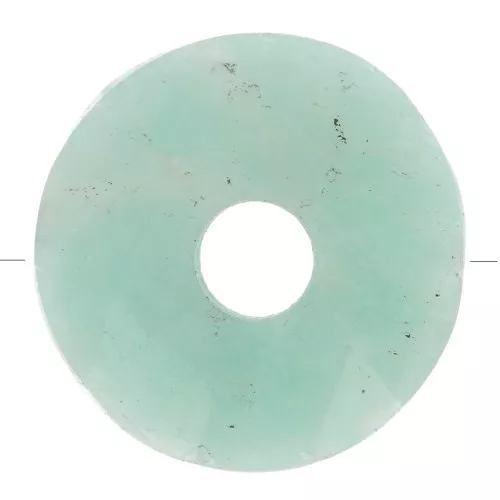 Perle donuts facettée 12 mm pierre gemme - Amazonite x1