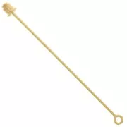 Fibule anneau 65 mm doré x1