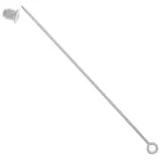 Fibule anneau 65 mm argenté x1