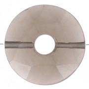 Perle donuts facettée 12 mm pierre gemme - Quartz fumé x1|raw }}