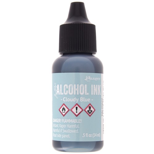 Encre transparente à alcool Adirondack Tim Holtz - Cloudy Blue x14ml