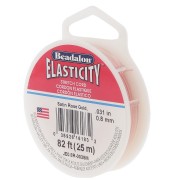 Fil élastique Elasticity 0.8 mm - Doré rose satiné x25m|raw }}
