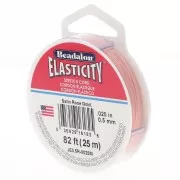 Fil élastique Elasticity 0.5 mm - Doré rose satiné x25m