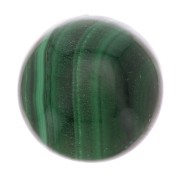 Cabochon rond 8 mm en pierre gemme - Malachite x1