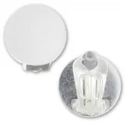 Clips plateau 18 mm argenté x2