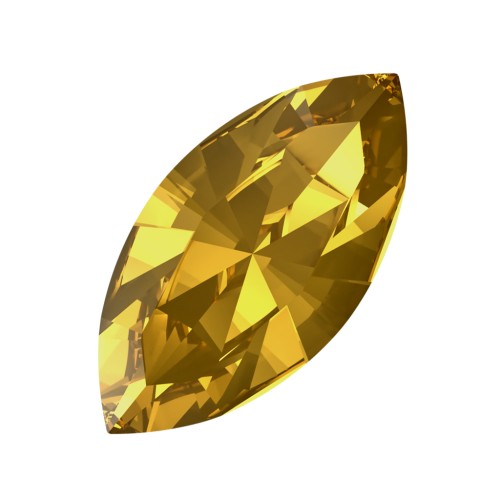 Navette PureCrystal 4228 10x5 mm - Golden Topaz x1