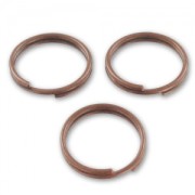 Anneaux doubles 10x0.7 mm cuivré vieilli x25|raw }}