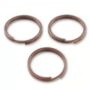Anneaux doubles 10x0.7 mm cuivré vieilli x25