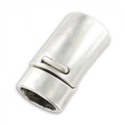 Fermoir aimanté pour cuir Regaliz Placage Argent fin vieilli x1