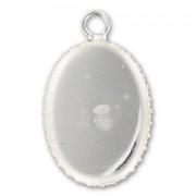 Serti pendentif pour cabochon 18x13 mm en Argent 925 x1