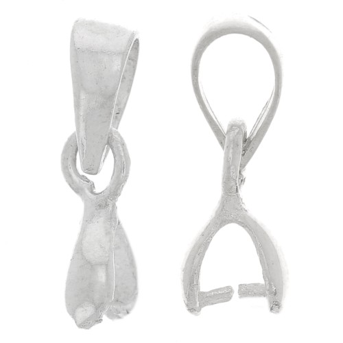 Attache pendentif 10 mm avec bélière en Argent 925 x1